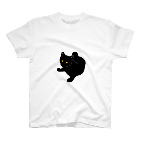 黒猫ぽんた Regular Fit T-Shirt