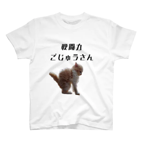 頑張るむぎねこ スタンダードTシャツ