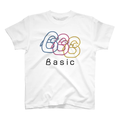 Baisc ３色ロゴ Regular Fit T-Shirt