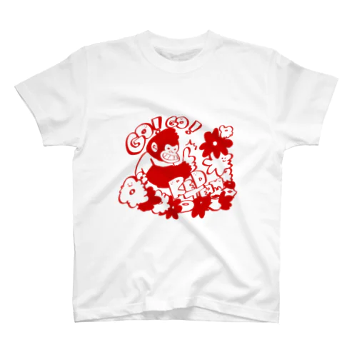 Red Gorilla T shirt Regular Fit T-Shirt