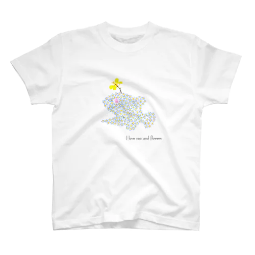 花チョウチンアンコウ スタンダードTシャツ Regular Fit T-Shirt