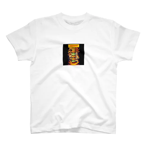 FUNNYDOPE CATS&BURGERS Regular Fit T-Shirt