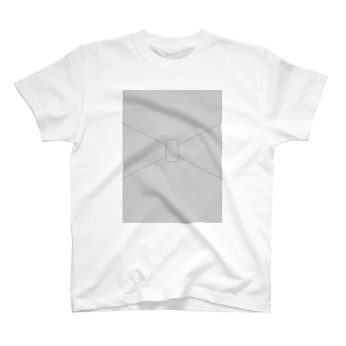 Ribbon Art . Gray . Regular Fit T-Shirt