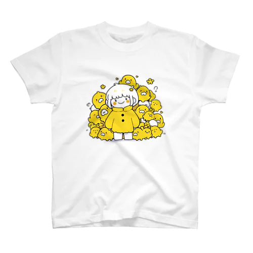 女の子と謎の生物！？ スタンダードTシャツ