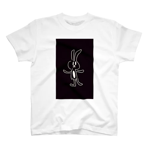 黒ウサギのマット スタンダードTシャツ