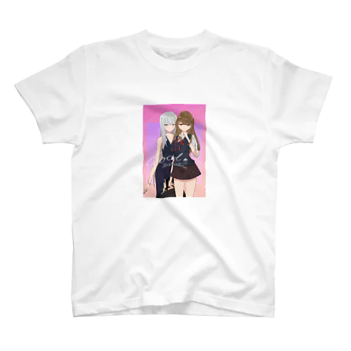 可愛い姉妹のキャラクター Regular Fit T-Shirt