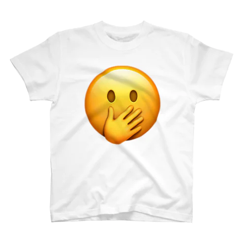 Face With Hand Over Mouth Regular Fit T-Shirt