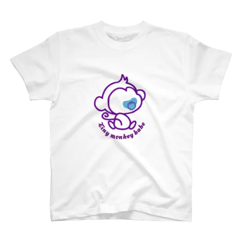 Tiny monkey babe 紫 Regular Fit T-Shirt