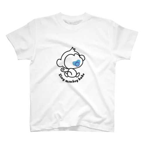 Tiny monkey babe 黒 スタンダードTシャツ