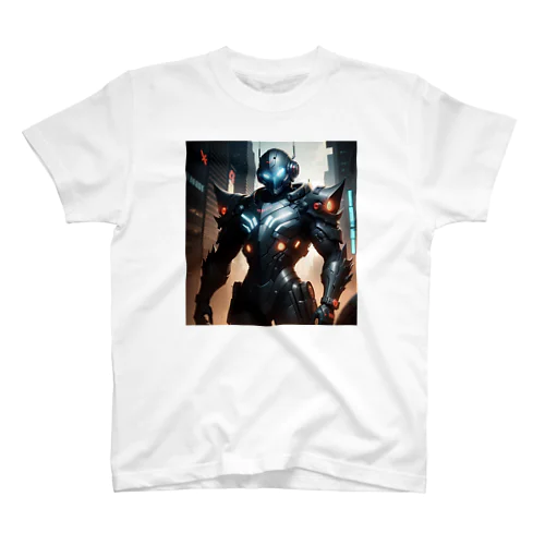 ネオクロン: 高度なAI搭載のサイバーパンクの世界で活躍するロボット Regular Fit T-Shirt