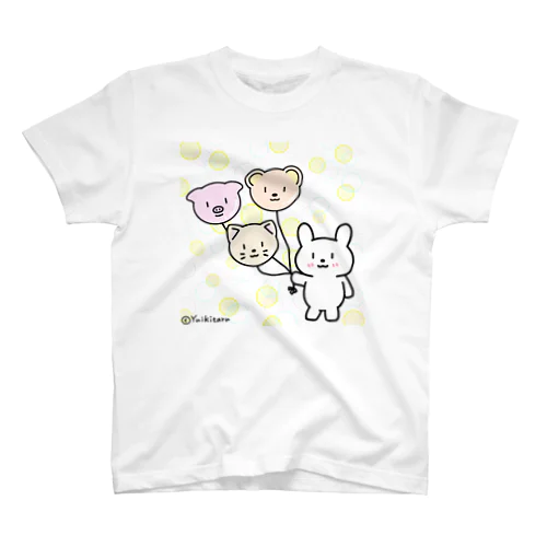 *うさぎ*風船 スタンダードTシャツ