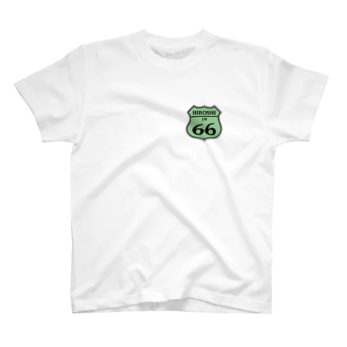 HIROSHIのルート66＿緑 Regular Fit T-Shirt