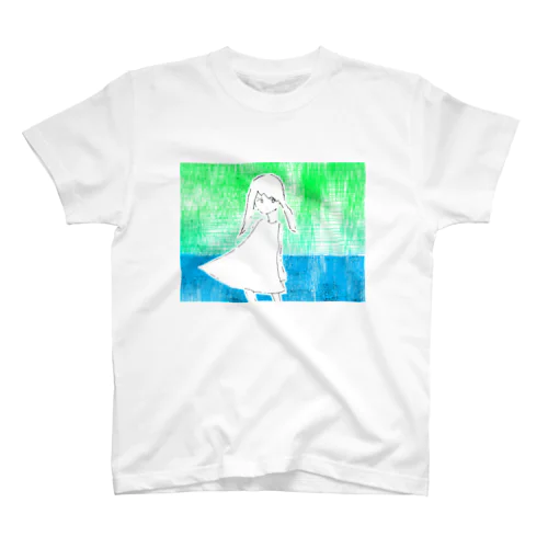 海と少女 スタンダードTシャツ