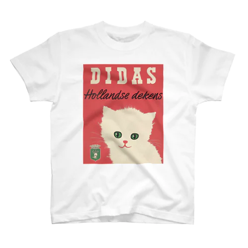 オランダ　ブランケット広告　DIDAS kitten仔猫 スタンダードTシャツ