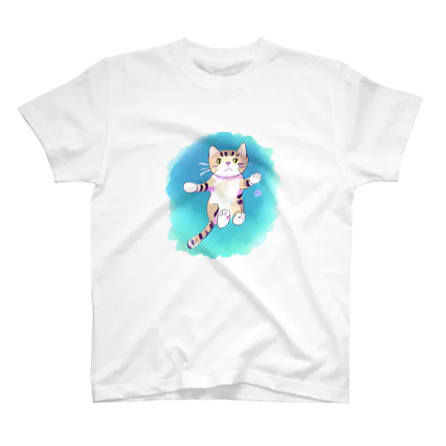 猫の大ジャンプ Regular Fit T-Shirt