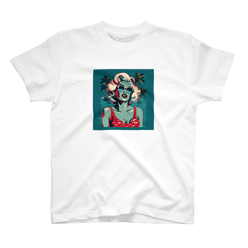 Marilyn monroe with cartoon style スタンダードTシャツ