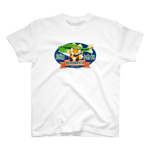 『釣り吉お稲荷ちゃん🎣🦊』Ａ楕円型 Regular Fit T-Shirt