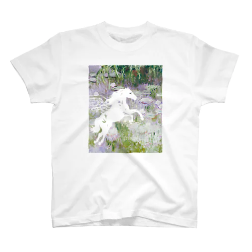 ぽにいぺがさす（睡蓮花） Regular Fit T-Shirt