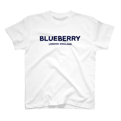 BLUEBERRY LONDON ENGLAND-ブルーベリー ロンドン イングランド- ブルーネイビーロゴ Regular Fit T-Shirt