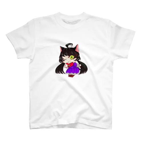 黒猫のziziちゃん＊ひとのこのすがた Regular Fit T-Shirt