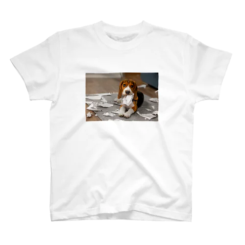 【母作成】可愛い犬のイラストグッズ スタンダードTシャツ