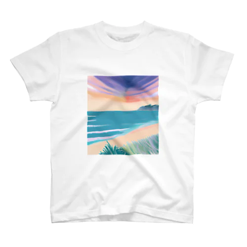 夕暮れの海 スタンダードTシャツ