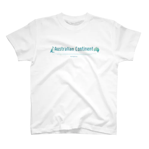 オーストラリア大陸とカンガルー スタンダードTシャツ