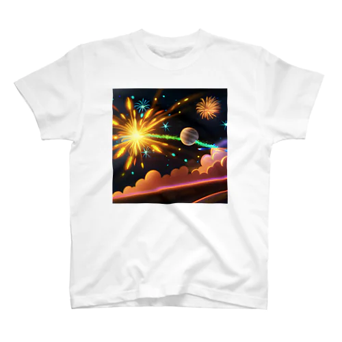 宇宙に咲く花火 スタンダードTシャツ
