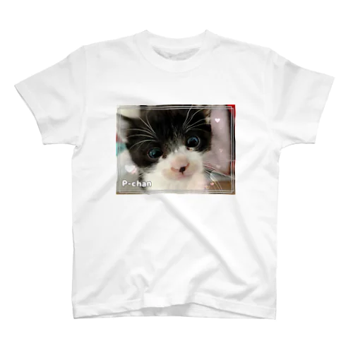 保護猫うるうるPちゃん Regular Fit T-Shirt