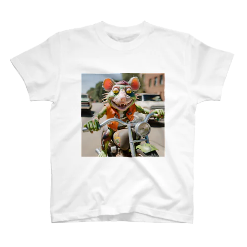 バイクに乗ったラットフィンク スタンダードTシャツ