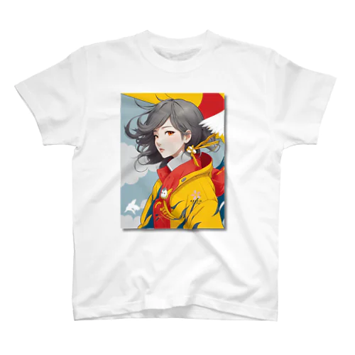 大正レトロJYOSI　レイナ【ロゴ入り】 スタンダードTシャツ