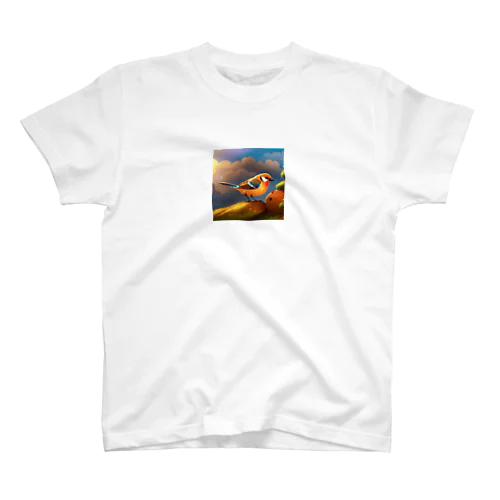 かわいい鳥のイラストグッズ Regular Fit T-Shirt