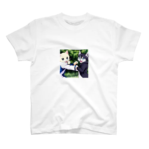 殴り愛猫 Regular Fit T-Shirt