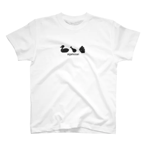 合鴨さんFMTシャツ・モノクロ Regular Fit T-Shirt