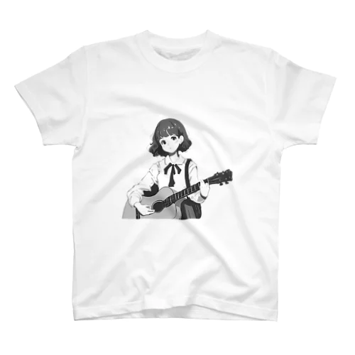 ギターを弾く女の子 スタンダードTシャツ