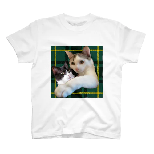 ねこチェック柄 スタンダードTシャツ