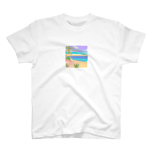 海と砂浜 スタンダードTシャツ