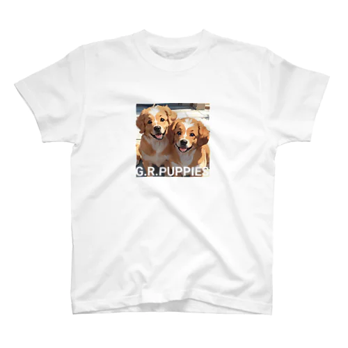 癒やしの仔犬たち ゴールデンレトリバー Regular Fit T-Shirt