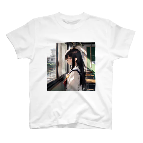 窓際の少女 Regular Fit T-Shirt