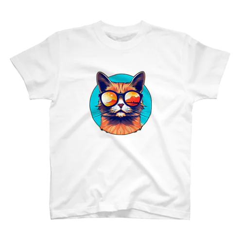 ヴィンテージ猫 スタンダードTシャツ