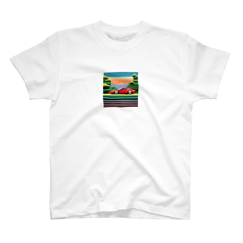 ドット柄　スーパーカー スタンダードTシャツ