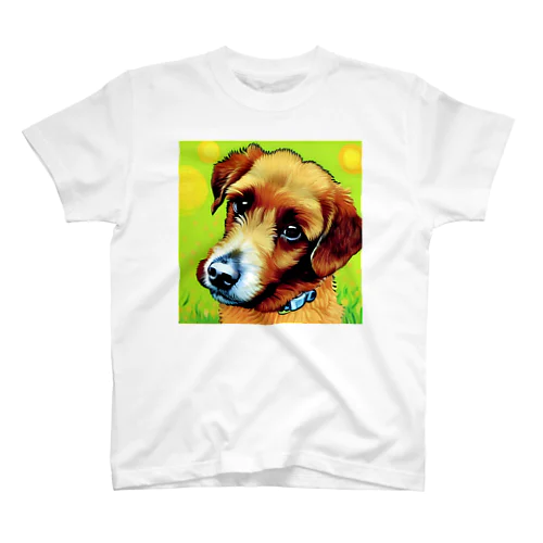 見つめる愛犬 Regular Fit T-Shirt