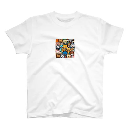 ドット絵の可愛い動物たち Regular Fit T-Shirt