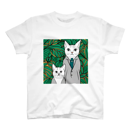 2匹の猫 スタンダードTシャツ