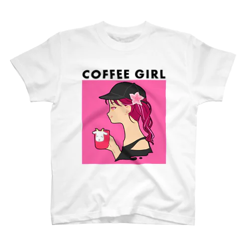 Coffee Girl ツツジ (コーヒーガール ツツジ) スタンダードTシャツ