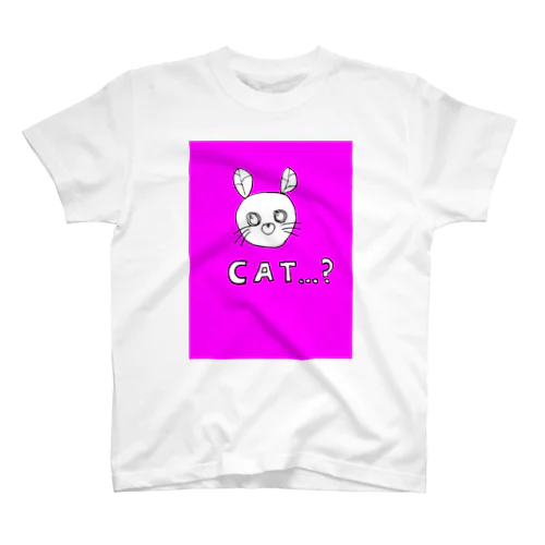 CAT…？紫色 Regular Fit T-Shirt