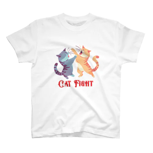 CAT FIGHT　猫のケンカ スタンダードTシャツ