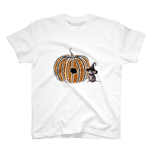 mouse making jack-o'-lantern スタンダードTシャツ