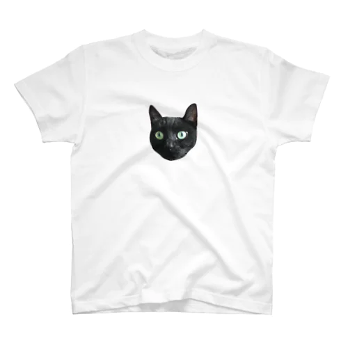 ねこぶくろ くろ Regular Fit T-Shirt