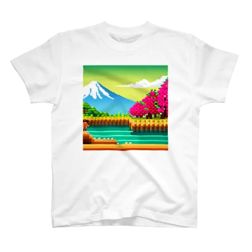 ドット絵・富士山 スタンダードTシャツ